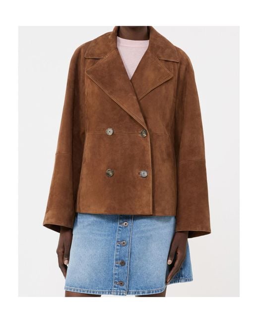Weekend by Maxmara Brown Wkdsospiro Double-Breasted Jacket
