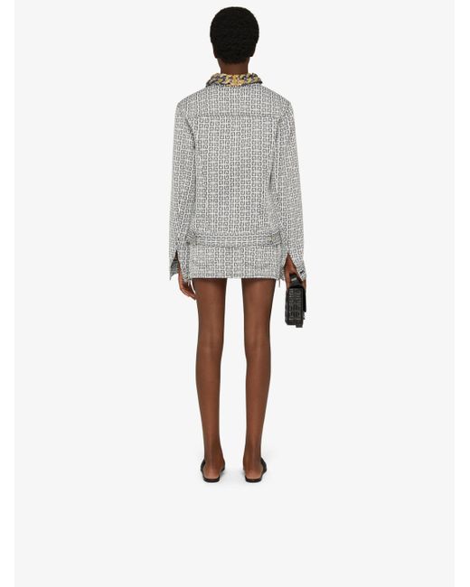 Givenchy Black 4G Jacquard Mini Skirt