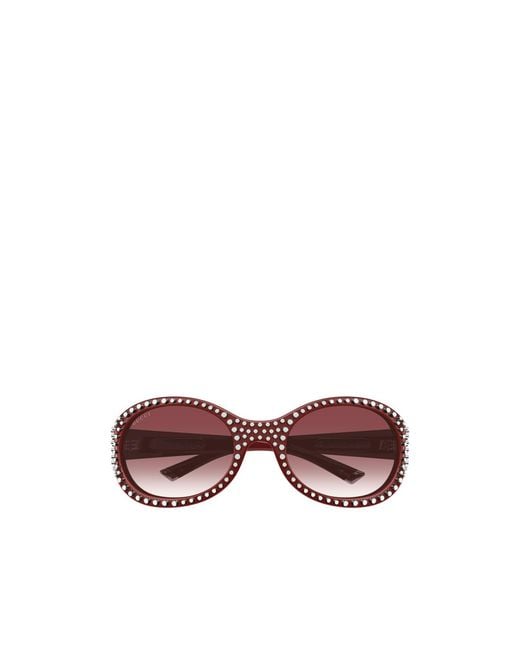 Gucci Purple Eyewear Round Frame Sunglasses