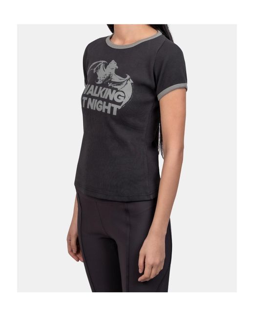 Roa Black Guniy Crew Neck T-Shirt