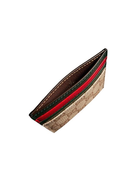 Gucci Red Card Case With Slots