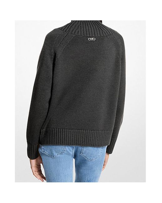 Michael Kors Black Michael Turtleneck Sweater