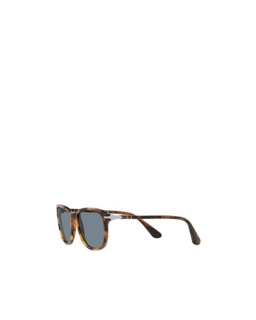 Persol Blue Rectangular Frame Sunglasses for men