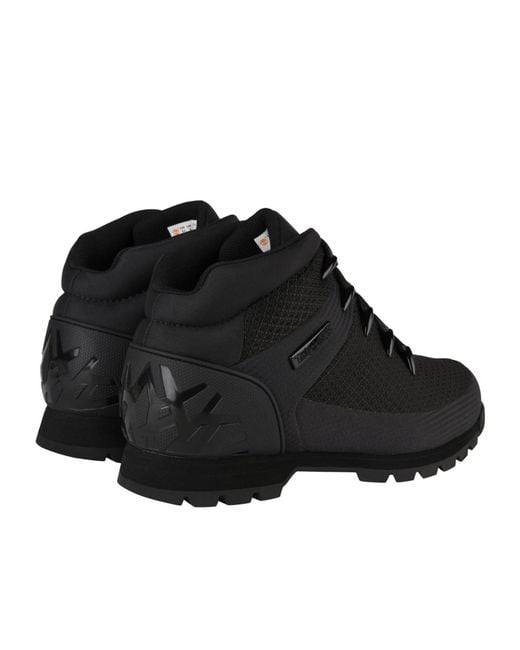 Timberland Black Front Lace-Up Boots for men