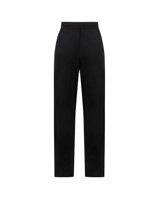 LeKasha Black Drawstring Straight Leg Track Pants for men