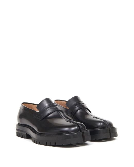Maison Margiela Gray Tabi County Slip-On Loafers