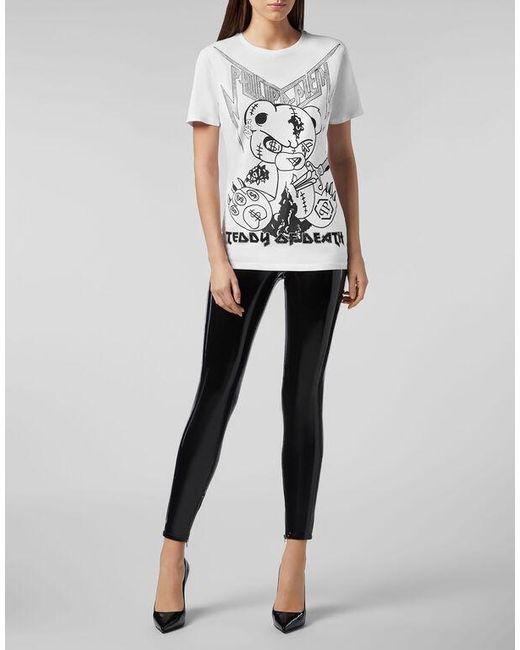 Philipp Plein White Logo Details T-Shirt