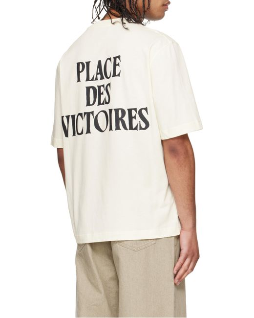 AMI White Short-Sleeved Crewneck T-Shirt for men