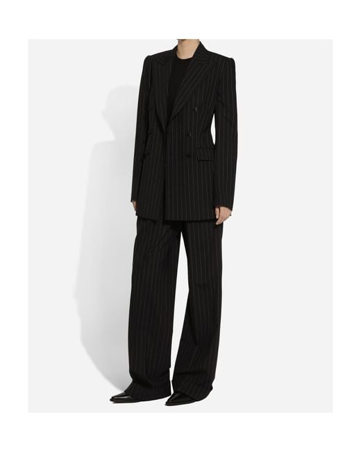 Dolce & Gabbana Black Wide Trousers