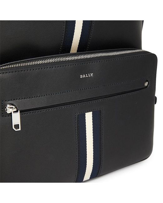 Bally Black Zippered Backpack for men