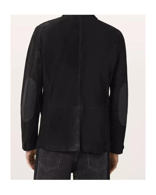 AllSaints Black Button-Up Jacket for men