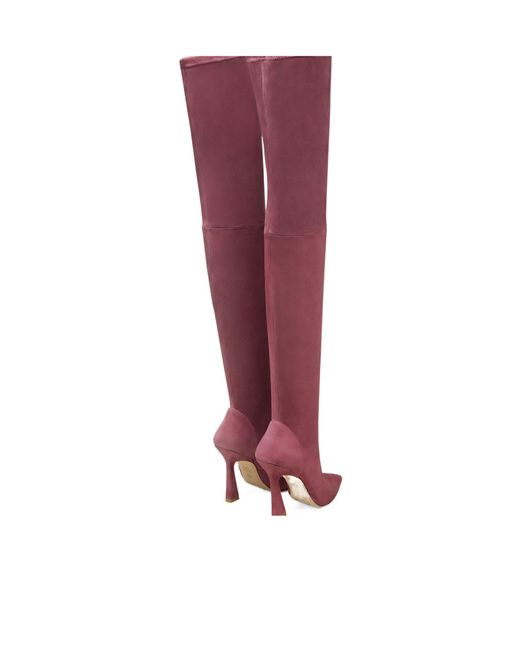 Stuart Weitzman Red Ultravinnie Boot 100
