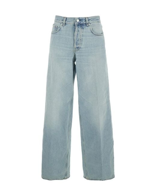 Haikure Blue Celestial Bethany Wide-Leg Jeans