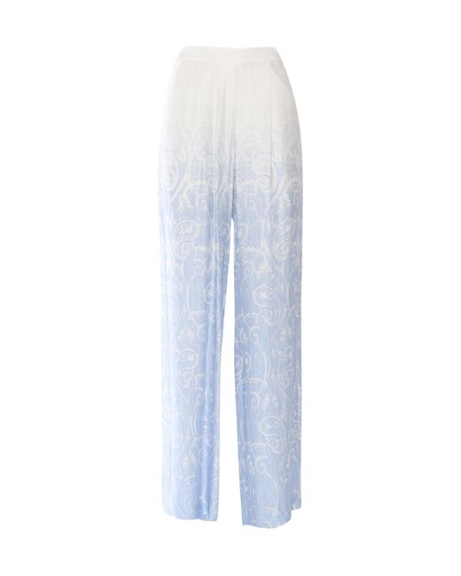 Ermanno Scervino White Elastic Waist Casual Pants