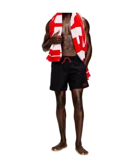 DIESEL Black Sport-41-D-Core Swim Shorts for men