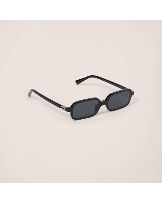 Miu Miu White Miu Regard Sunglasses
