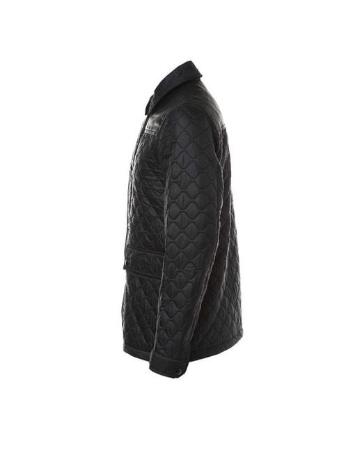 Burberry Black Long-Sleeved Casual Jacket for men