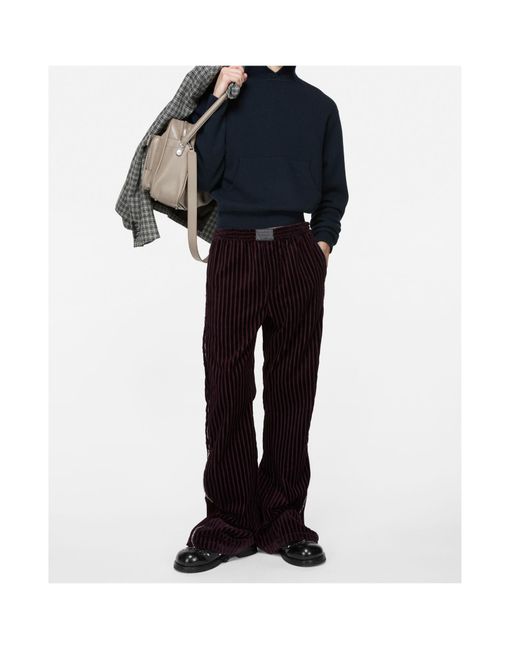 Acne Blue Logo Patch Hooded Knitted Jumper for men