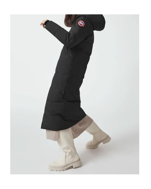 Canada Goose Black Mystique Hooded Down Jacket
