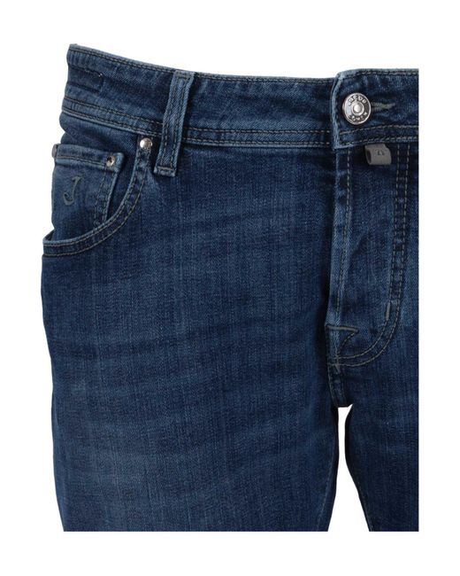 Jacob Cohen Blue Belt Loop Jeans for men