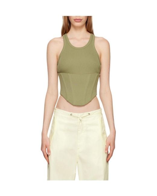 Dion Lee Green Float Corset-Style Top