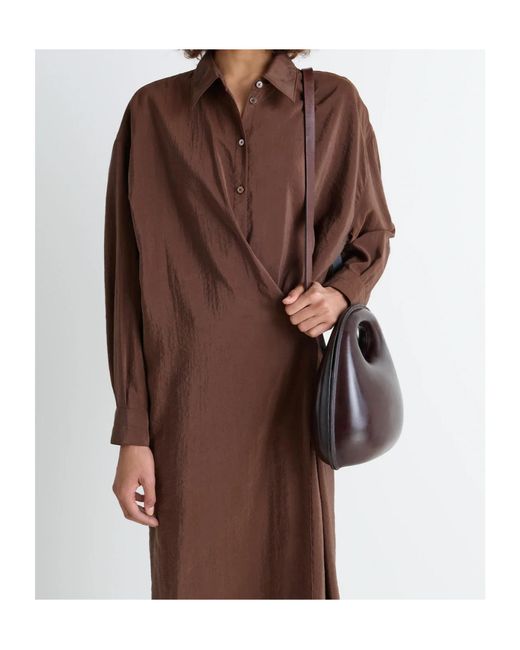 Lemaire Brown Egg Tote Bag for men