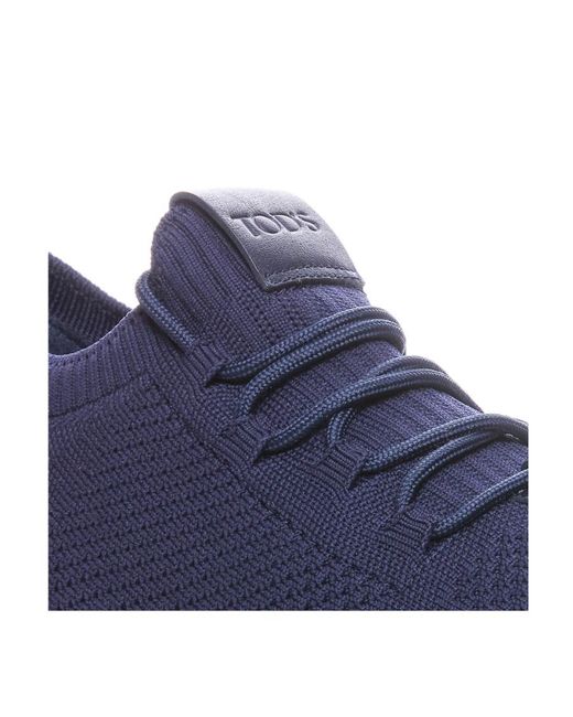 Tod's Blue Mesh Running Lace-Up Sneakers for men