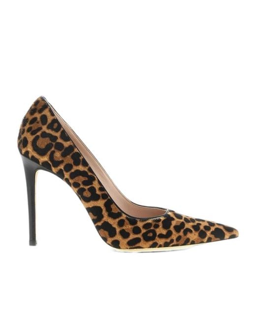 Stuart Weitzman Brown Leopard-Print High Heels