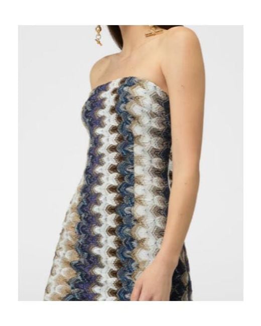 Missoni Black Sleeveless Patterned Knitted Dress