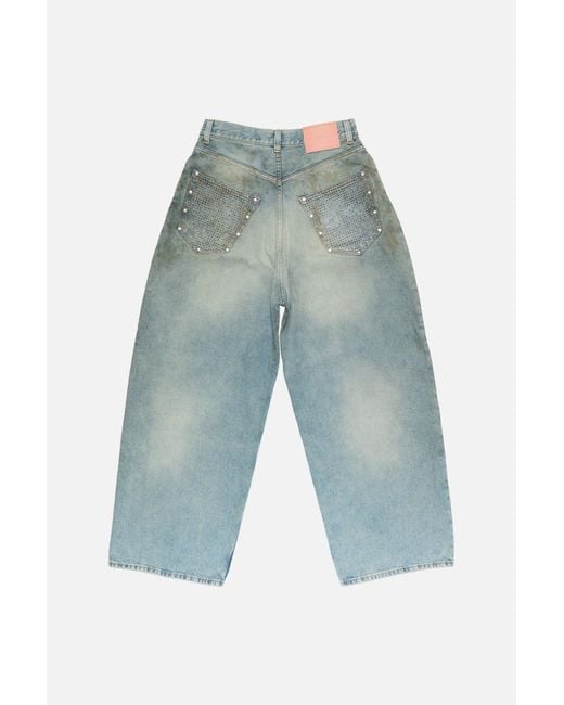 Acne Blue Rhinestone Jeans