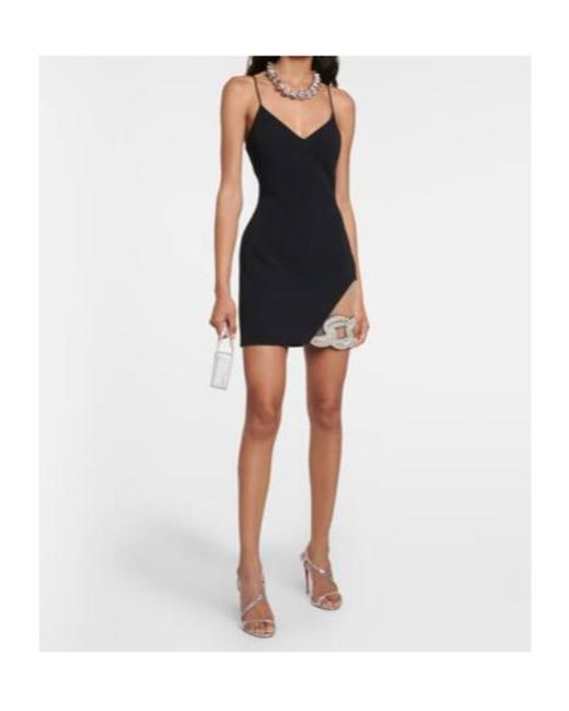 David Koma Black Chain-Embellished Minidress