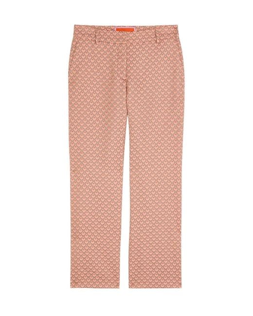 LaDoubleJ Pink Tulip-Jacquard Trousers