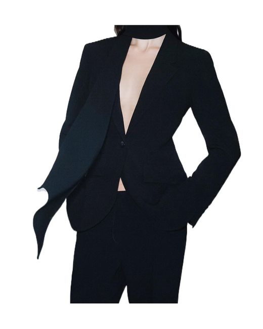 Marella Black Single-Breasted Blazer