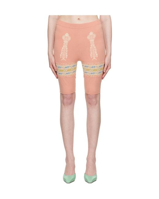 Conner Ives Pink Bike Shorts