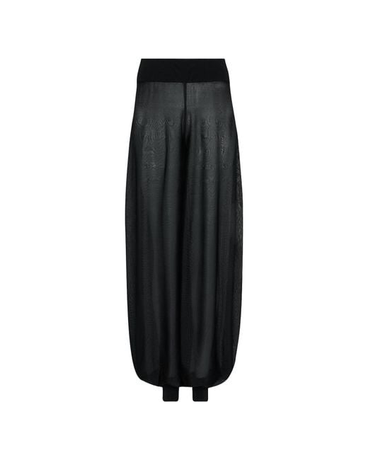 Alaïa Black Alaïa Ribbed Waistband Knitted Balloon Trousers