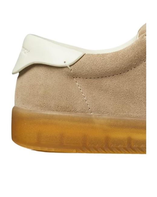Tory Burch Brown Lace-Up Suede Low-Top Sneakers