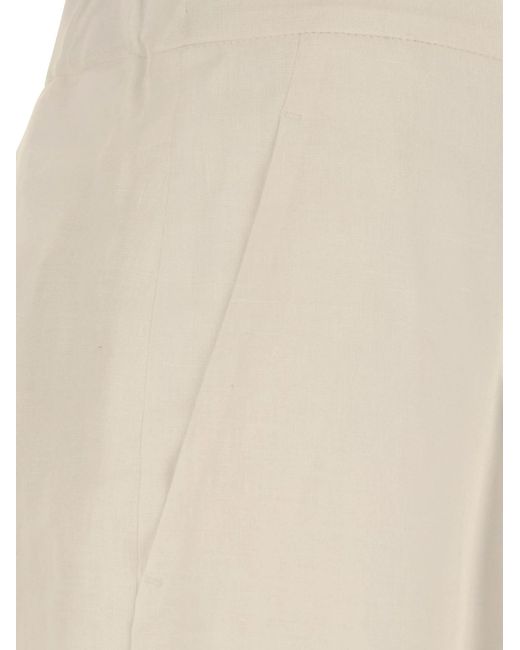 Max Mara White Belt Loop Shorts