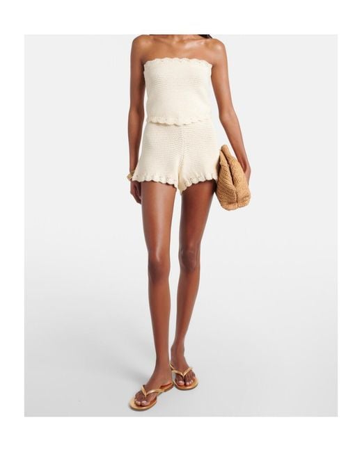 Posse White Dylan Crochet Crop Top