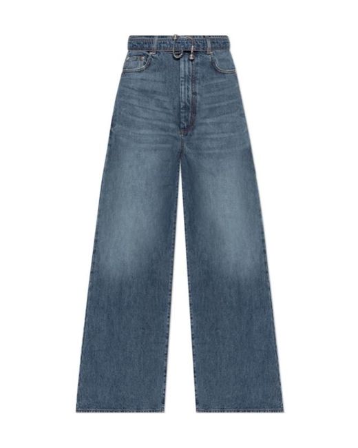 デニム・ジーパン SPORTMAX PROCIDA - Low-waisted oversize denim trousers Sportmax Procida Low Waist Oversized Jeans in Blue | Lyst
