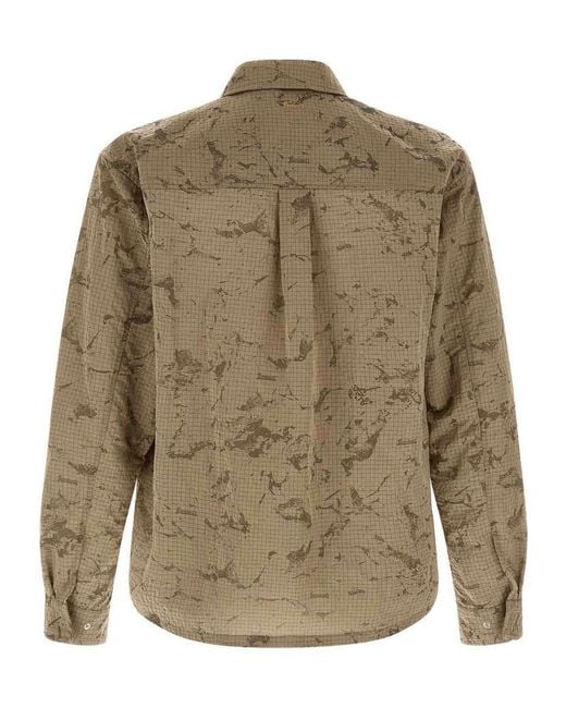 Herno Green Laminar Ripstop Pattern Overshirt for men