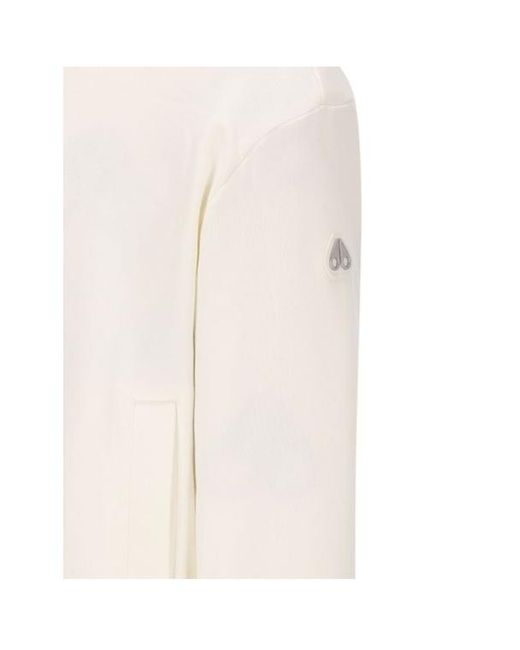 Moose Knuckles White Borden Bunny Reversible Hooded Jacket for men