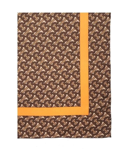 Burberry White Logo Micro-Label Scarf