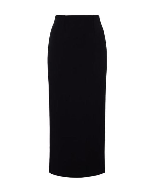 Roland Mouret Black Crêpe Pencil Skirt
