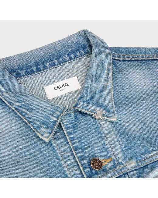 Céline Blue Trucker Jacket for men
