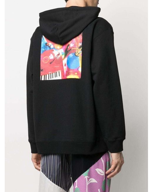 Opening Ceremony Black Graphic-Print Hoodie for men