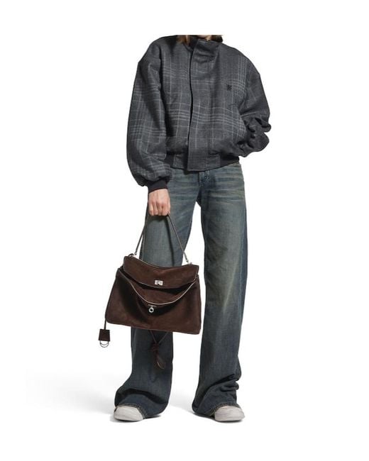Balenciaga Brown Medium Rodeo Handbag