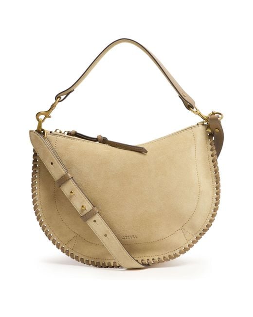Isabel Marant White Oskan Soft Zipped Shoulder Bag