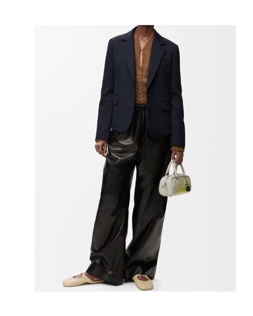Loewe Blue Single-Breasted Tailored Jacket