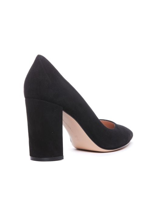 Gianvito Rossi Blue Piper Pointed-Toe Pumps