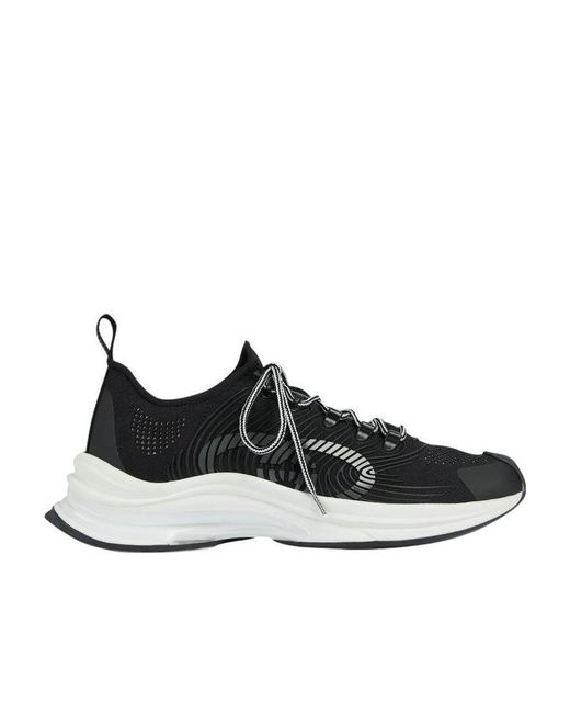 Gucci Black Gg Run Low-Top Sneakers for men